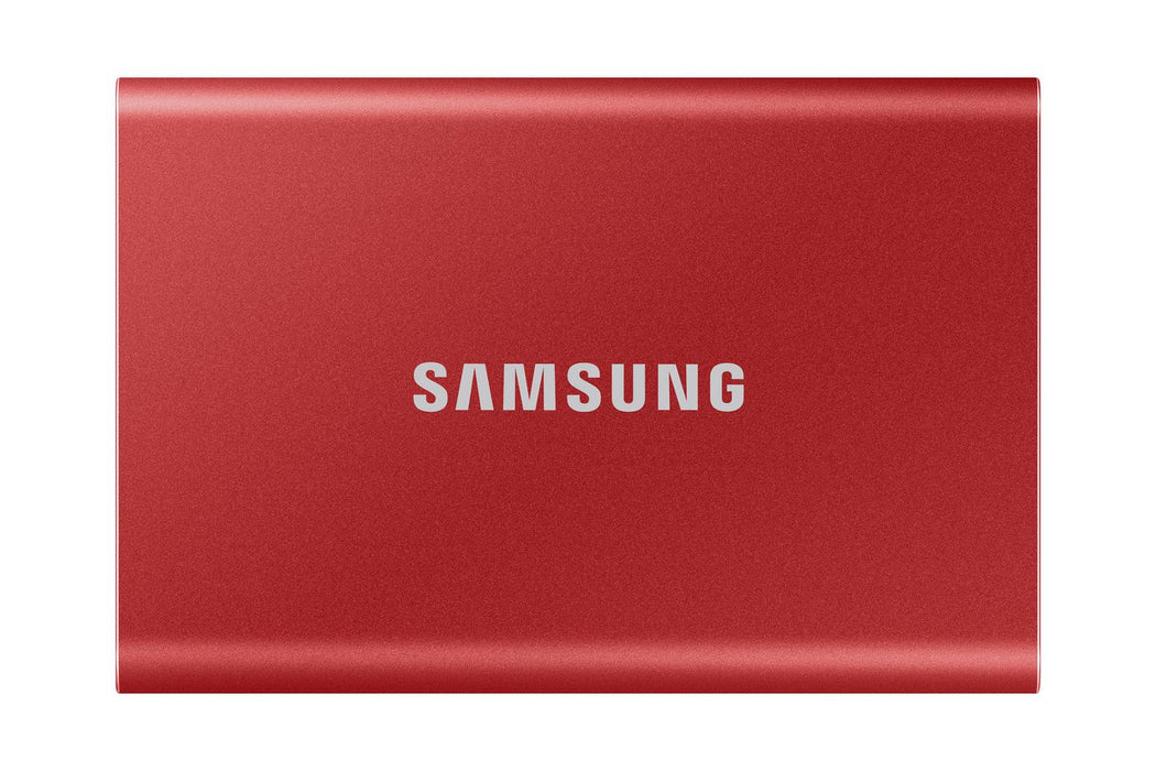 Samsung USB 3.2 T7 1 TB Portable Solid State Drive Red | MU-PC1T0R/WW