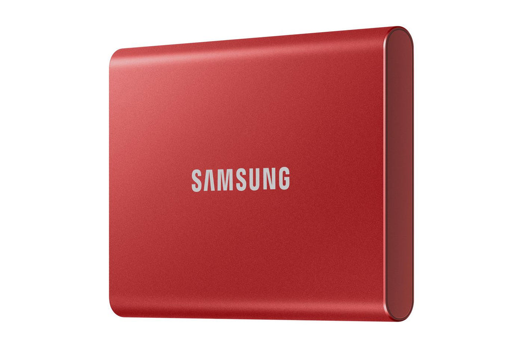 Samsung USB 3.2 T7 1 TB Portable Solid State Drive Red | MU-PC1T0R/WW