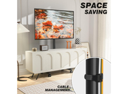 Moove 32" - 50" Rotating TV Stand on Wheels Adjustable & Sleek Design Mobile Trolley Moove AVMounts