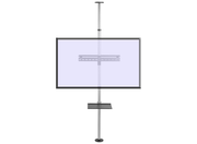 Moove Adjustable Floor To Ceiling TV Mount For 43"-75" LCD/LED Screens Floor to Ceiling Display Mount Moove AVMounts