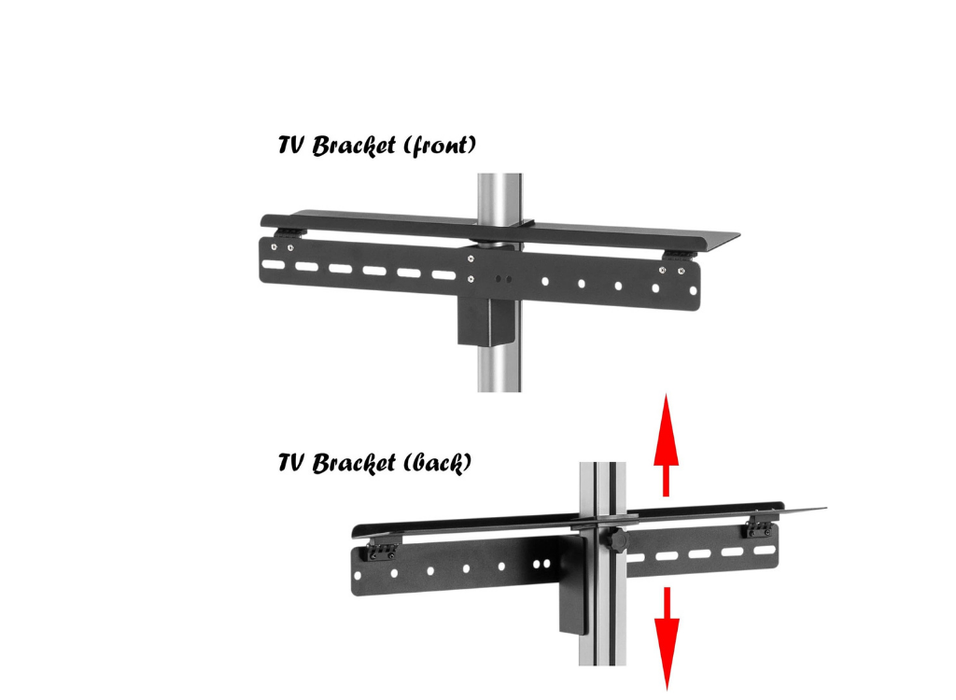 Moove Adjustable Floor To Ceiling TV Mount For 43"-75" LCD/LED Screens Moove Floor To Ceiling Bracket Moove AVMounts