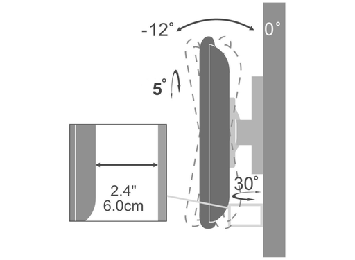 Moove Universal Wall Mount for 22–40″ TVs & Monitors | MVWMB22-40 Wall Mount Bracket ScreenMoove