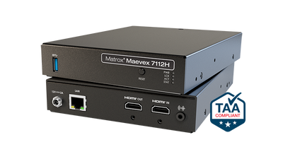 Matrox Maevex 7112H Single-Channel 4K Encoder | MVX-E7112H-1 Matrox Encoders & Decoders Matrox
