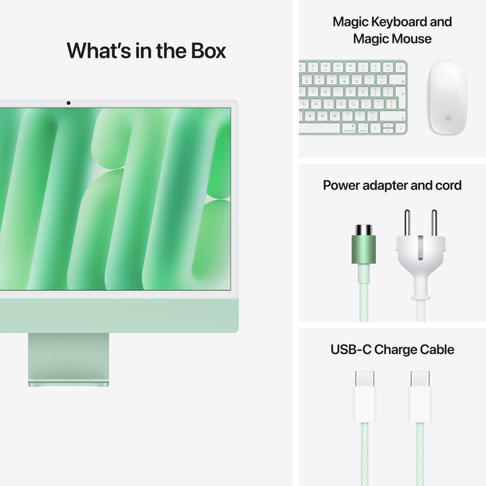 Apple iMac with Retina 4.5K Display 24" M4 Chip 16 GB Ram 256 GB SSD All-in-One PC All-in-One PC Apple