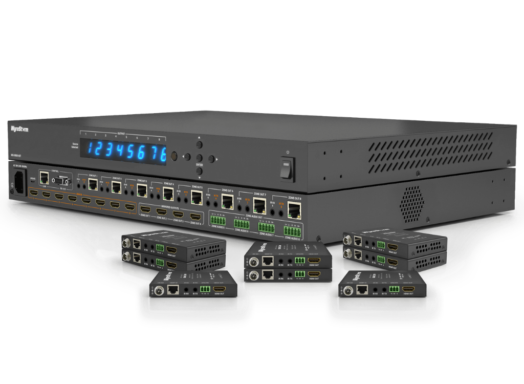 WyreStorm 8×8 4K UHD HDBaseT™ Matrix Kit | MX-0808-KIT-V2 Matrix Switcher WyreStorm
