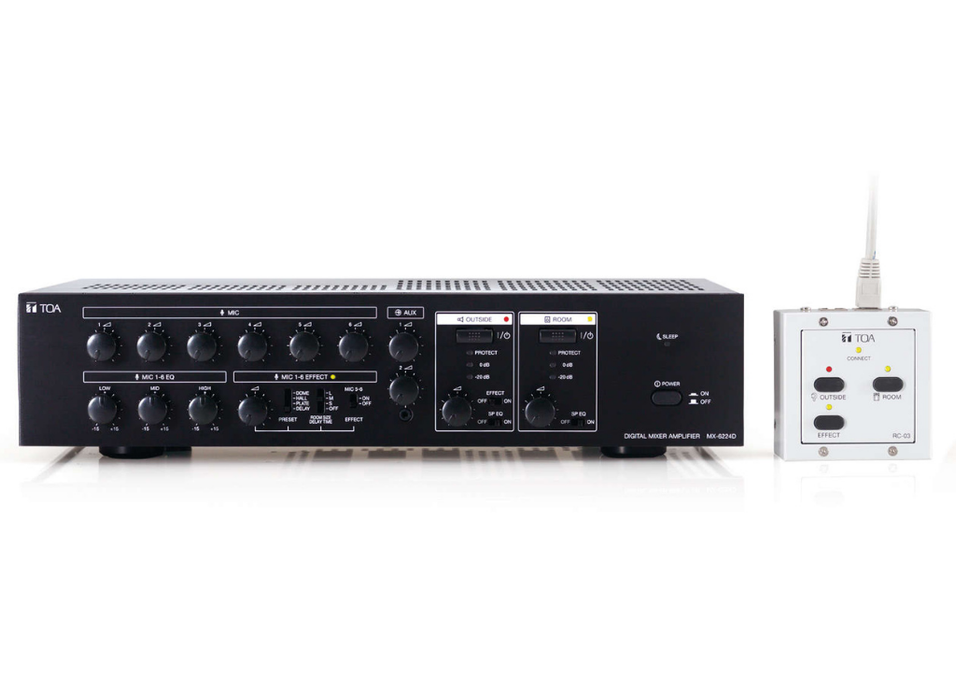 TOA MX-6224D 2 x 240W Digital Mixer Amplifier TOA Audio Amplifiers TOA