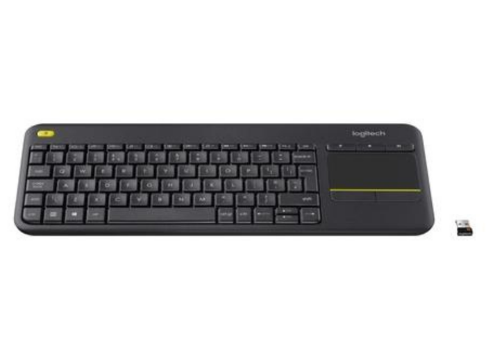 Logitech K400 Plus Wireless Keyboard with Touchpad (Black) UK English | 910-004546 Keyboard & Mouse Logitech