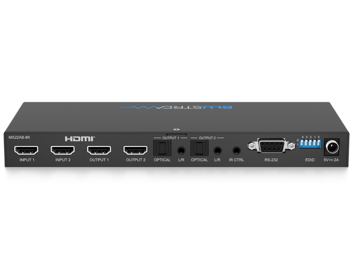 BluStream 2x2 8K HDMI 2.1 Matrix | MX22AB-8K Matrix Switcher BluStream