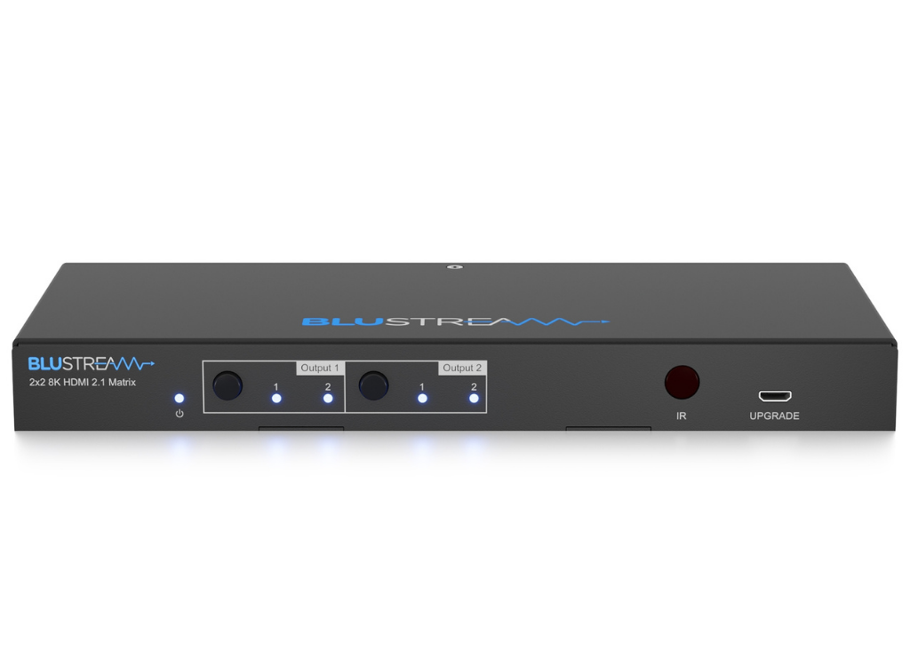 BluStream 2x2 8K HDMI 2.1 Matrix | MX22AB-8K Matrix Switcher BluStream