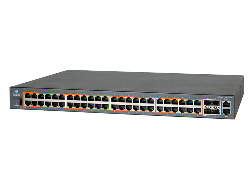 Cambium Networks 176 Gbps, 48 x RJ-45, 4 SFP+ Network Switch | MXEX2052GXPA00