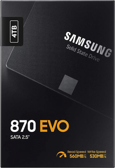 Samsung 870 EVO 2.5" 4000 GB Serial ATA III Internal Solid State Drive | MZ-77E4T0B/EU