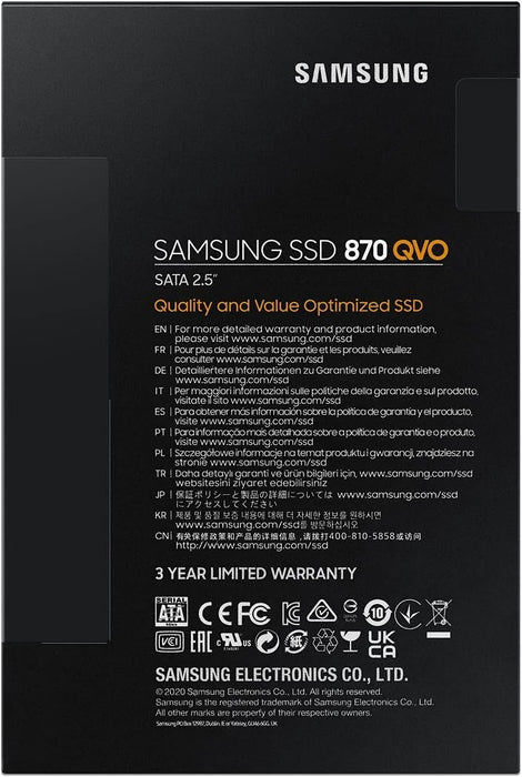 Samsung 2.5" 4000 GB Serial ATA III Internal SSD - MZ-77Q4T0