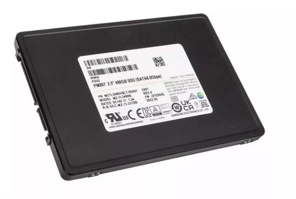 Samsung PM897 2.5" 480 GB Serial ATA III V-NAND Internal Solid State Drive | MZ7L3480HBLT-00A07