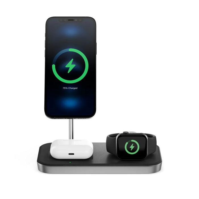 Alogic MSP31CS15W 3-in-1 Wireless Charging Station - Apple Certified Power & Charging Alogic