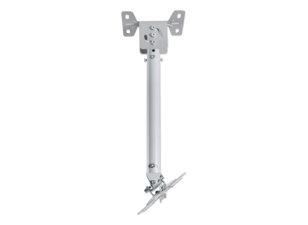 Manhattan 424851 Universal Projector Ceiling Mount For Up To 20kg Projectors - Silver Projector Mount Manhattan