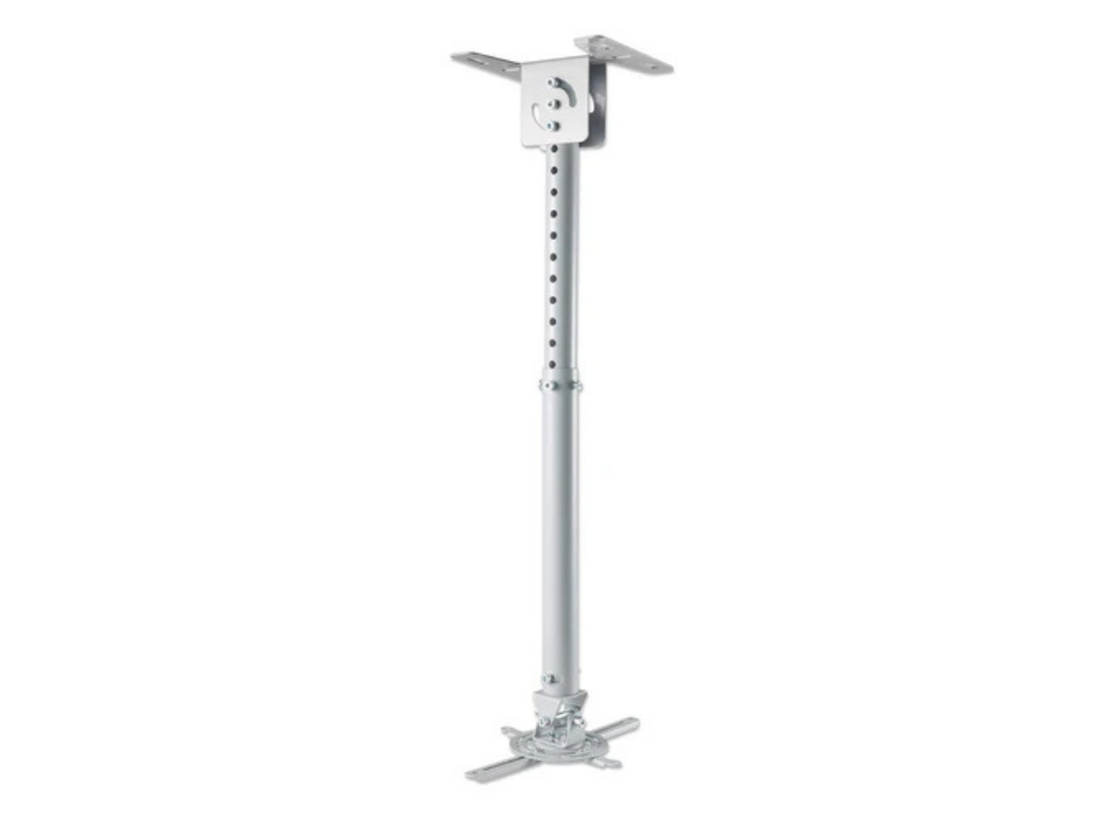 Manhattan 424851 Universal Projector Ceiling Mount For Up To 20kg Projectors - Silver Projector Mount Manhattan