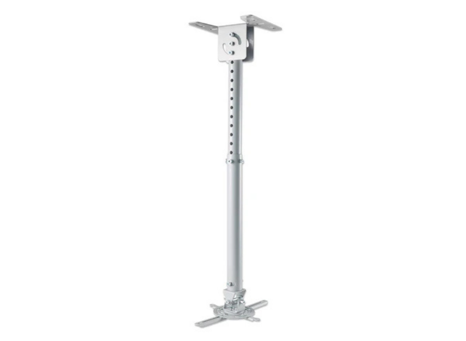 Manhattan 424851 Universal Projector Ceiling Mount For Up To 20kg Projectors - Silver Manhattan Projector Mounts Manhattan