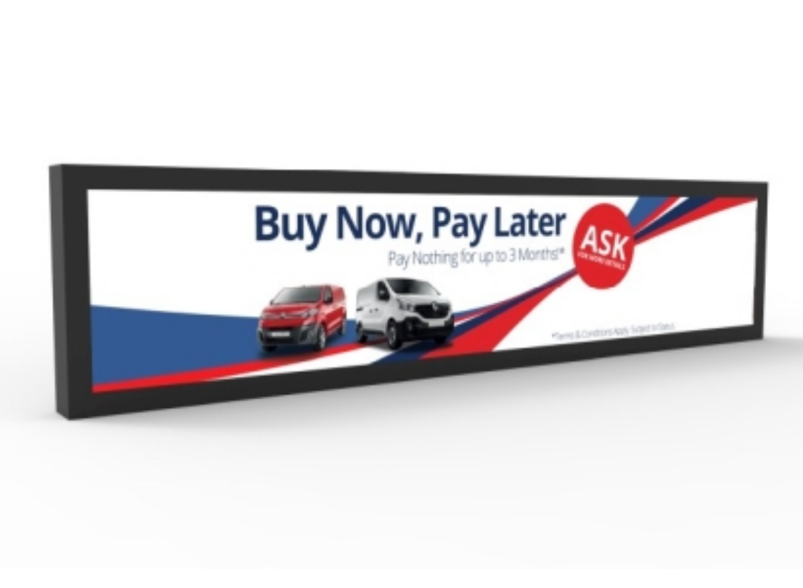 Moove 37" SM37HD8-B Android 14 Stretched Ultra-wide Stretched Bar Display Digital Signage Display ScreenMoove