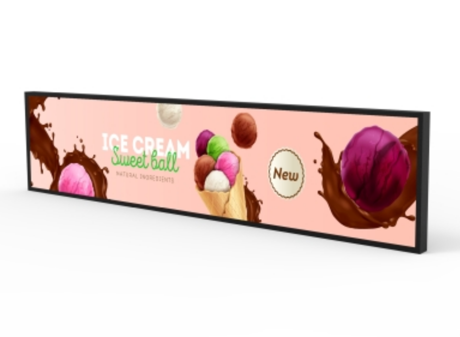 Moove 37" SM37HD8-B Android 14 Stretched Ultra-wide Stretched Bar Display Digital Signage Display ScreenMoove