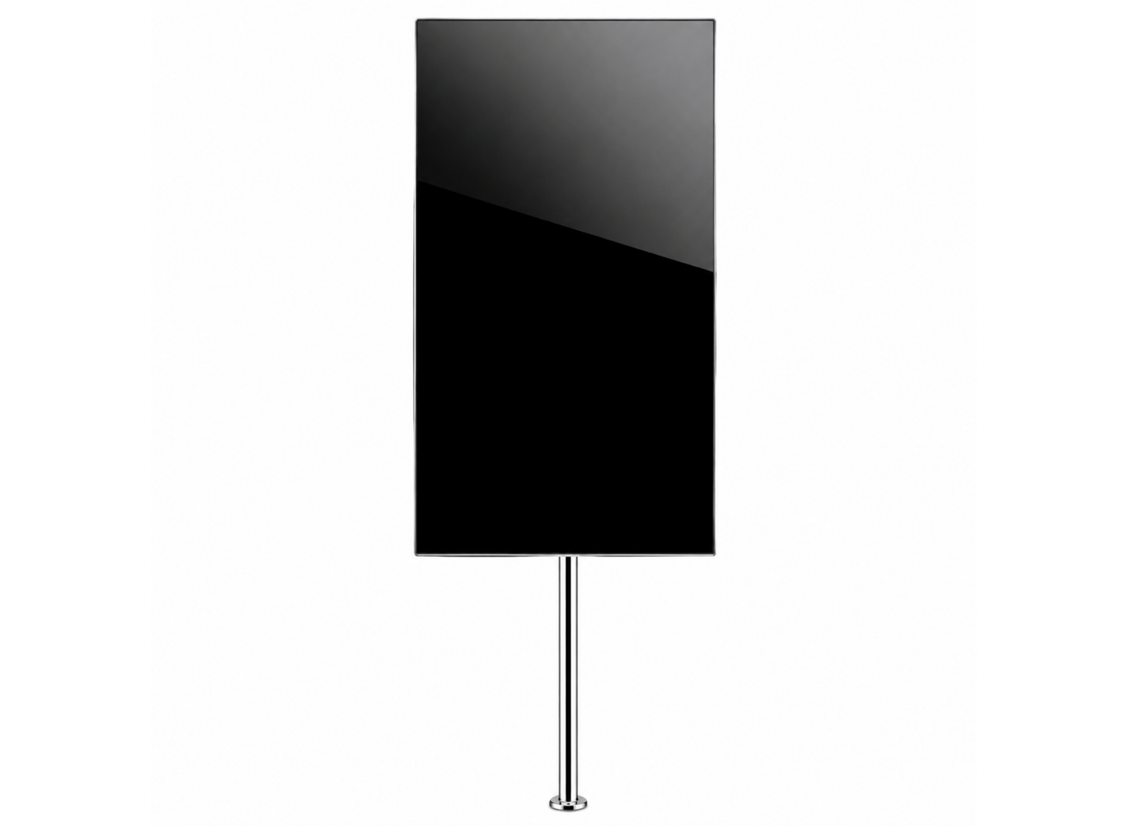 Moove 32" to 65" Digital Signage Floor Mounting Bracket | Chrome Floor Stand Moove AVMounts
