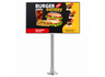 Moove 32" to 65" Digital Signage Floor Mounting Bracket | Chrome