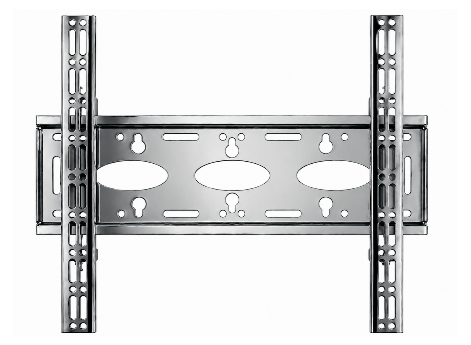 Moove 32" to 75" Digital Signage Double Pole Extra Strong Floor Mounting Bracket | Chrome Floor Stand Moove AVMounts