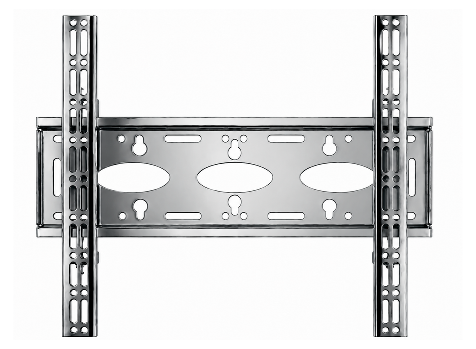 Moove 32" to 75" Digital Signage Double Pole Extra Strong Floor Mounting Bracket | Chrome Floor Stand Moove AVMounts