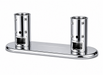 Moove 32" to 75" Digital Signage Double Pole Extra Strong Floor Mounting Bracket | Chrome Floor Stand Moove AVMounts