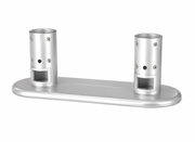 Moove 32" to 75" Digital Signage Double Pole Extra Strong Floor Mounting Bracket | White Floor Stand Moove AVMounts