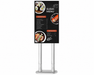 Moove 32" to 75" Digital Signage Double Pole Extra Strong Floor Mounting Bracket | White Floor Stand Moove AVMounts 0.5m Pole 24-32" Portrait
