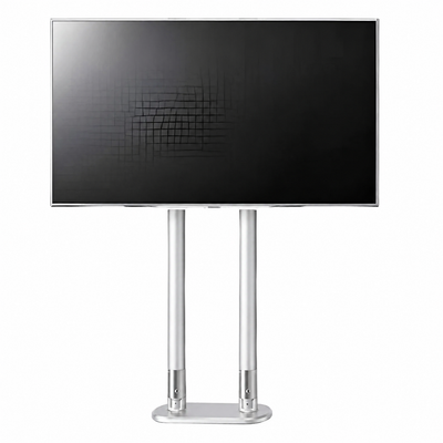 Moove 32" to 75" Digital Signage Double Pole Extra Strong Floor Mounting Bracket | White Floor Stand Moove AVMounts