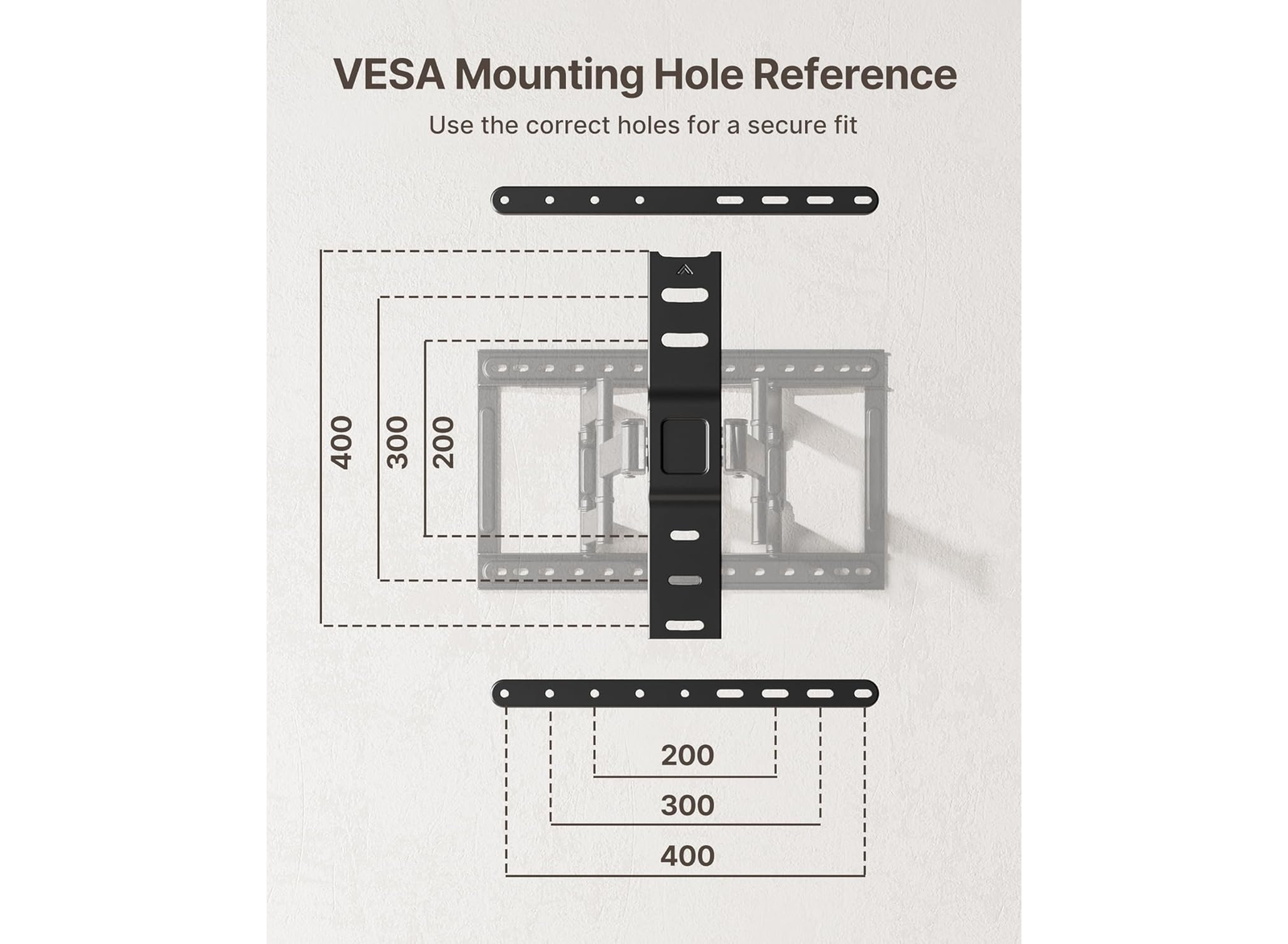 Moove 37-75" Full Motion TV Wall Mount | 400x400 VESA, 90° Rotate Wall Mount Bracket ScreenMoove