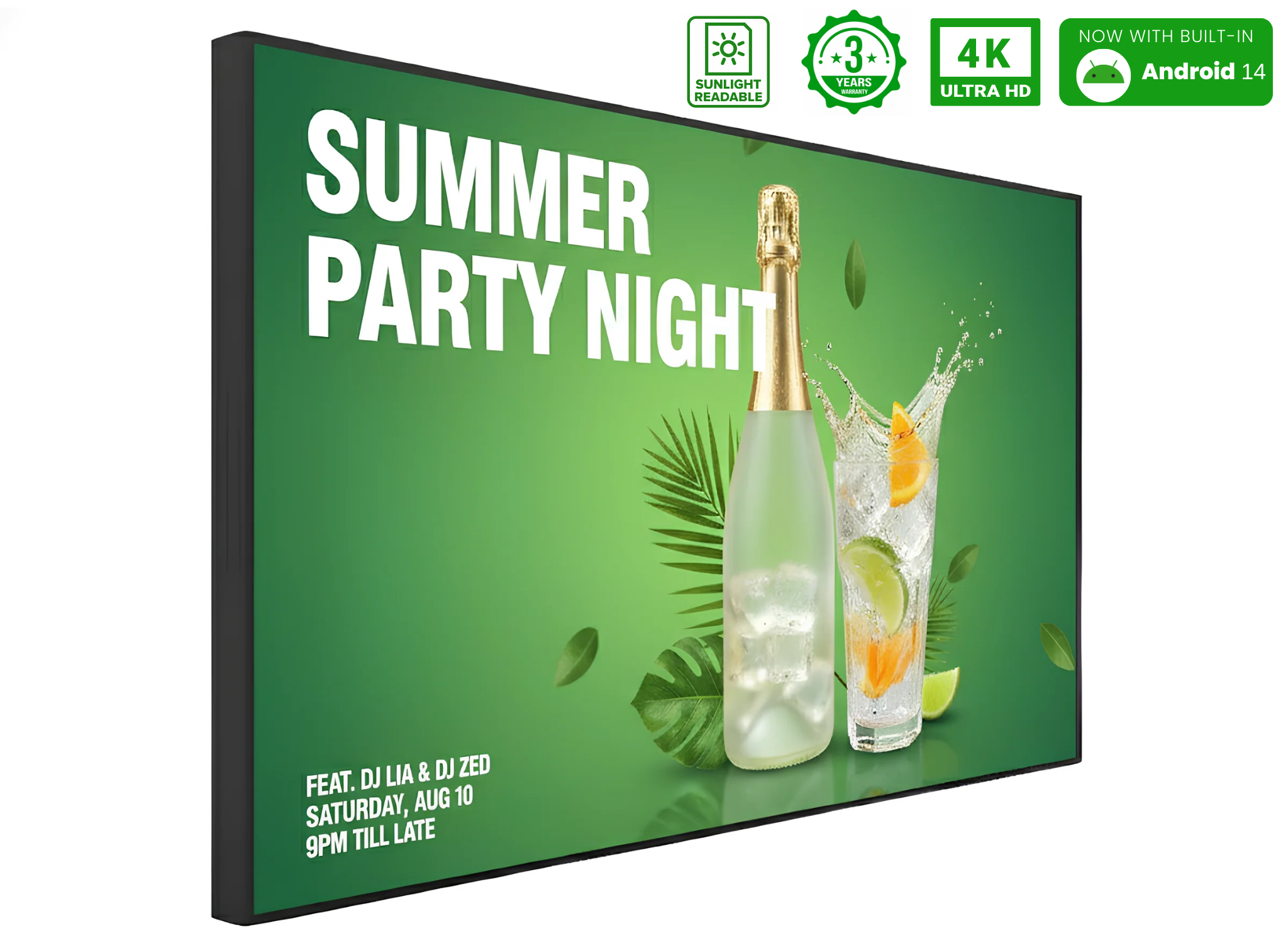 Moove 4000 cd/m2 display detail