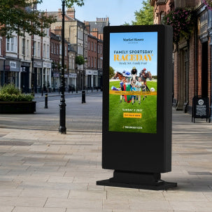 Moove 55" 4K UHD Ultra High Brightness Outdoor Freestanding Digital Poster High Brightness Digital Signage ScreenMoove