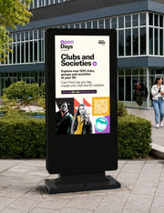 Moove 55" 4K UHD Ultra High Brightness Outdoor Freestanding Digital Poster High Brightness Digital Signage ScreenMoove
