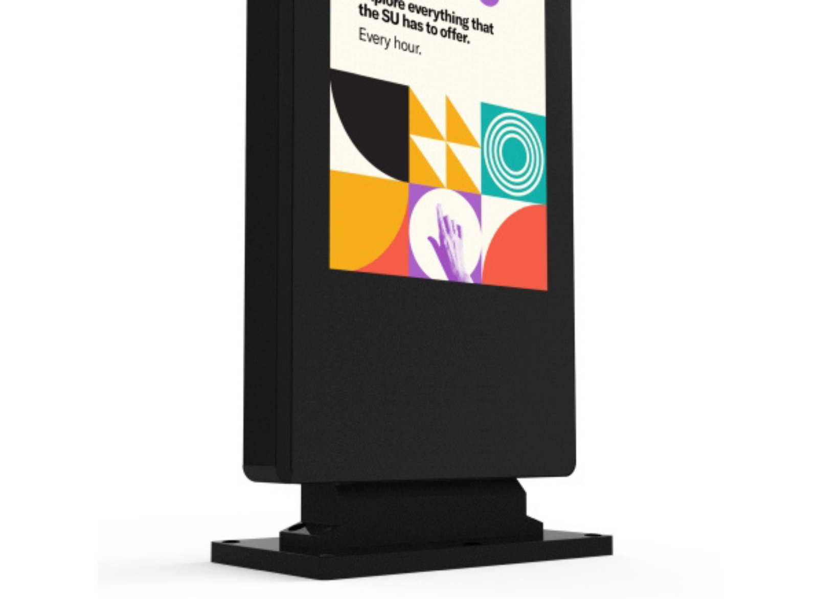 Moove 55" 4K UHD Ultra High Brightness Outdoor Freestanding Digital Poster High Brightness Digital Signage ScreenMoove