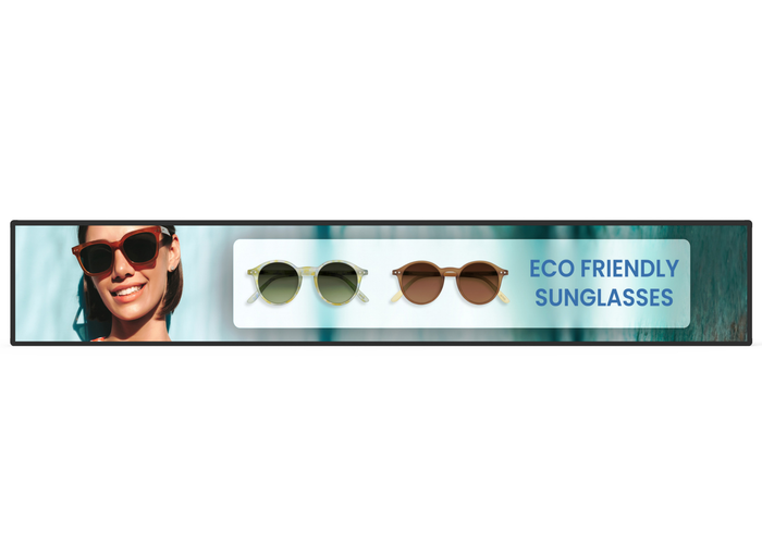 Moove 76" SM76UHD10 Android 14 Stretched Ultra-wide Stretched Bar Display Digital Signage Display ScreenMoove