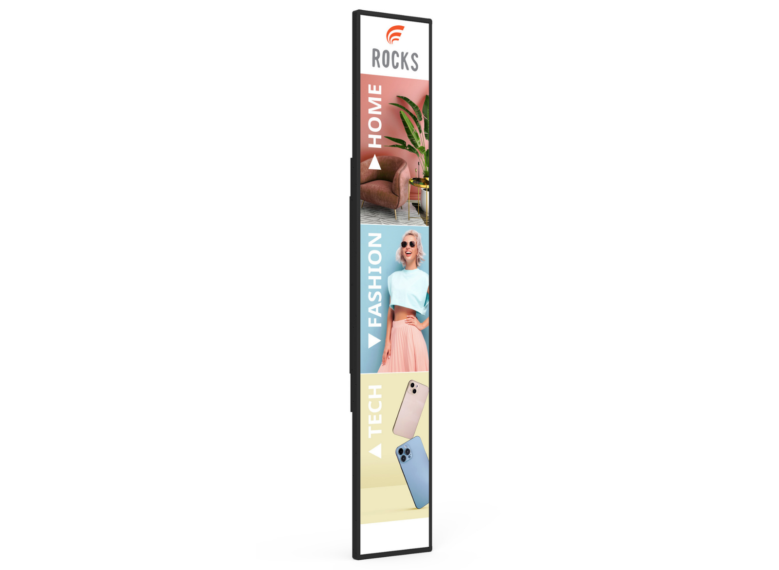 Moove 76" SM76UHD10 Android 14 Stretched Ultra-wide Stretched Bar Display Digital Signage Display ScreenMoove