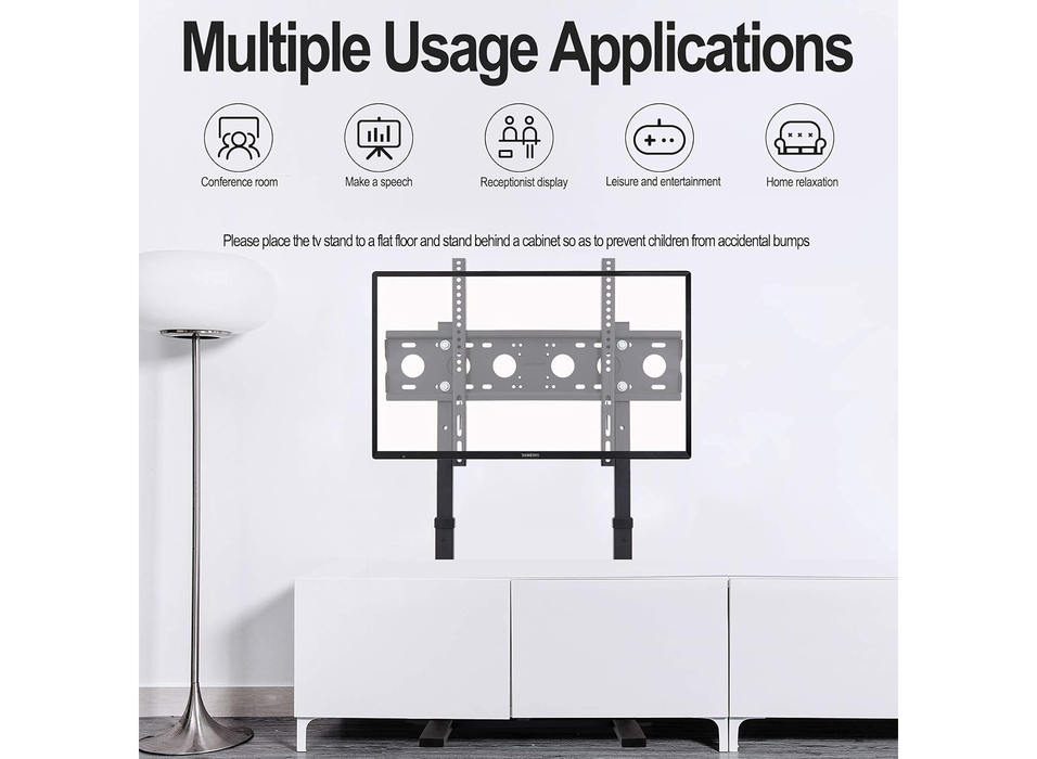 Moove Floor TV Stand with Bracket for 32"–86" TVs | Max VESA 800x400 TV Mounts & Stands ScreenMoove