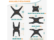 Moove Full Motion Gas Spring TV Wall Mount for 23"-55" Flat & Curved Screens Wall Mount Bracket Moove AVMounts