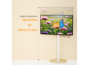 Moove Mobile TV Stand for 40-75” TVs - No Floor Mount Needed Mount Stand ScreenMoove