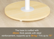 Moove Mobile TV Stand for 40-75” TVs - No Floor Mount Needed Mount Stand ScreenMoove