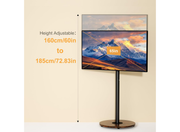 Moove Mobile TV Stand for 40-75” TVs - No Floor Mount Needed Mount Stand ScreenMoove