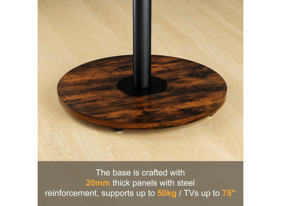 Moove Mobile TV Stand for 40-75” TVs - No Floor Mount Needed Mount Stand ScreenMoove