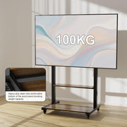 Moove Mobile TV Stand with Wheels for 40–100 Inch TVs – Rolling Trolley
