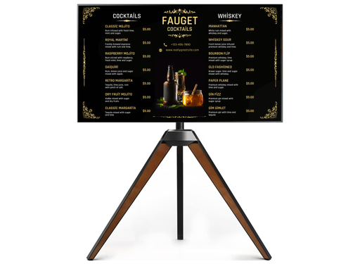 Moove Pro Tripod Digital Signage Stand for 37"-65" Displays Tripod Digital Signage Stand ScreenMoove