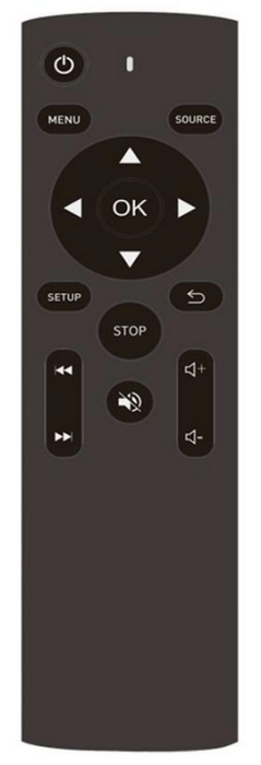 Moove Remote Controller for HV55D & HV43D Displays Remote Control ScreenMoove