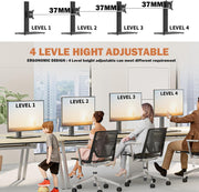 Moove Single Monitor Desk Stand for 13–32" Screens – Height Adjustable, Swivel & Rotate, 35kg | MSMDS13-32 Monitor Mounts & Stands ScreenMoove