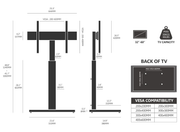 Moove Swivel TV Floor Stand for 32-60" TVs - No Floor Mount Needed Floor Stand ScreenMoove
