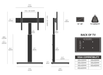 Moove Swivel TV Floor Stand for 32-60" TVs - No Floor Mount Needed Floor Stand ScreenMoove